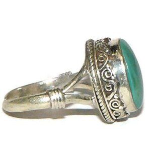 Adjustable Turquoise Sterling Silver Ring